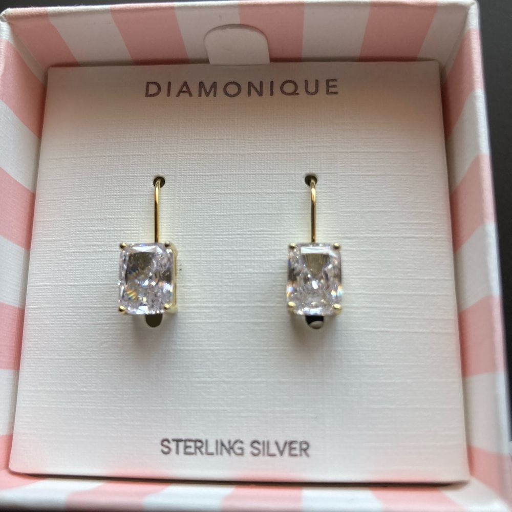 Sterling silver gold clad earrings